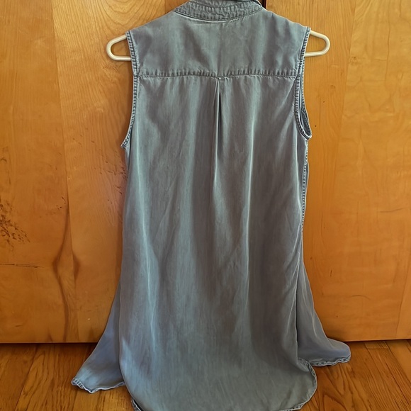 beachlunchlounge Womens size S button down dress/ coverup/ tunic. NWOT - Picture 8 of 9